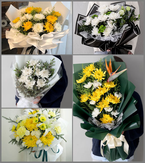重庆忠县白石镇白事花束代送